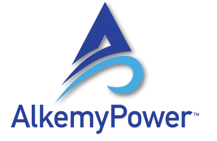 Alkemy Power Logo, a stylized A and P